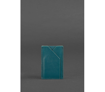 Жіночий шкіряний кард-кейс 8.0 зелений - BN-KK-8-malachite BlankNote
