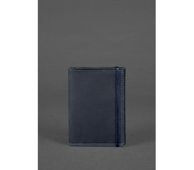 Шкіряна обкладинка для паспорта 2.0 синя - BN-OP-2-nn BlankNote