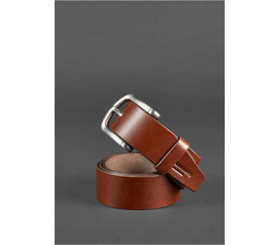 Мужской ремень 40 мм коричневый - BN-BELT-2-flint BlankNote