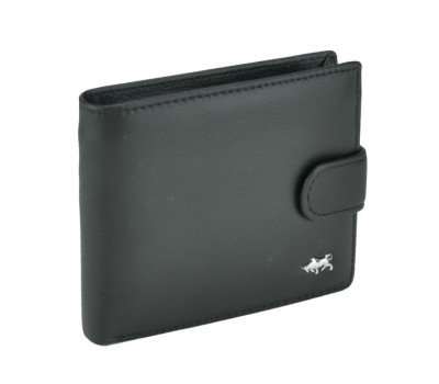 Чорне шкіряне чоловіче портмоне Tiding Bag A7-208-1A