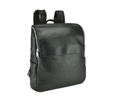 Чорний шкіряний чоловічий рюкзак Tiding Bag A25F-68012A