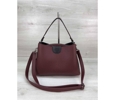 Молодіжна жіноча сумка Іліна бордового кольору WeLassie