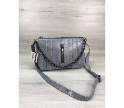 Сумка-клатч Tina сероголубого кольору WeLassie