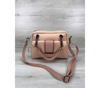 Стильна жіноча сумка Хлоя кольору пудри WeLassie