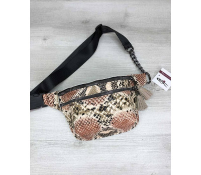 Сумка на пояс Елен бежева WeLassie