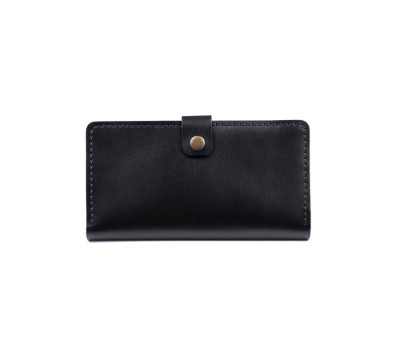 Кожаный мужской кошелек Macho черный Art Pelle