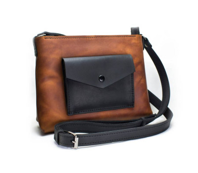 Жіноча сумка Bossy коньяк Art Pelle