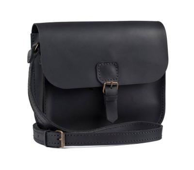 Жіноча сумка Handy чорна Crazy Horse Art Pelle