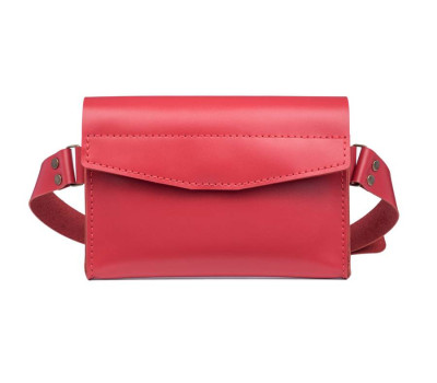 Поясная сумка - бананка Frendy красная Art Pelle