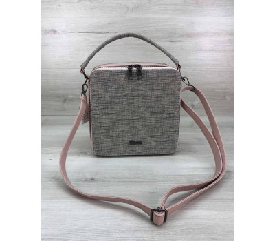 Жіноча сумка Кобі пудра з сірим WeLassie