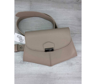 Сумочка на пояс - клатч Demi бежева WeLassie