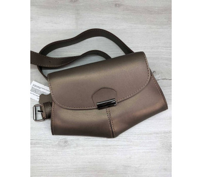 Сумочка на пояс - клатч Demi бронзова WeLassie