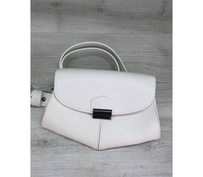 Сумочка на пояс - клатч Demi біла WeLassie