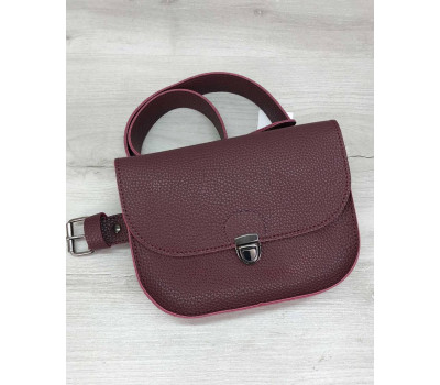 Сумочка на пояс - клатч Stacy бордова WeLassie