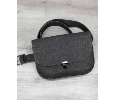 Сумочка на пояс - клатч Stacy сіра WeLassie