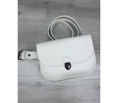 Сумочка на пояс - клатч Stacy біла WeLassie