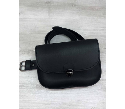 Сумочка на пояс - клатч Stacy чорна WeLassie