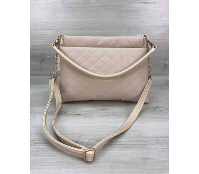Жіноча сумка-клатч Ava бежева WeLassie