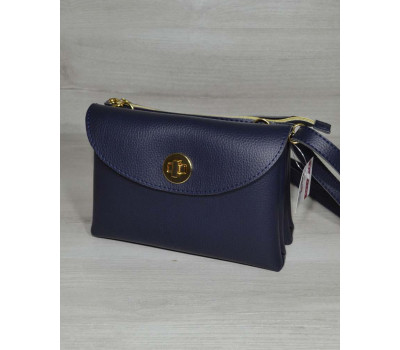 Клатч на два відділення синього кольору WeLassie