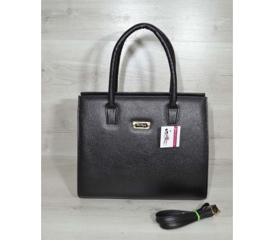 Жіноча сумка Бочонок чорного кольору WeLassie