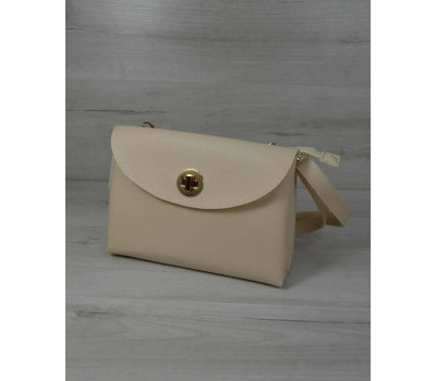 Клатч на два відділення бежевого кольору WeLassie