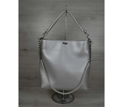 Сумка - ланцюжок срібного кольору (нікель) WeLassie