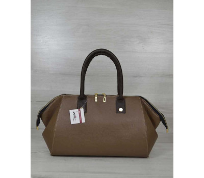 Класична жіноча сумка Олівія кавового кольору WeLassie