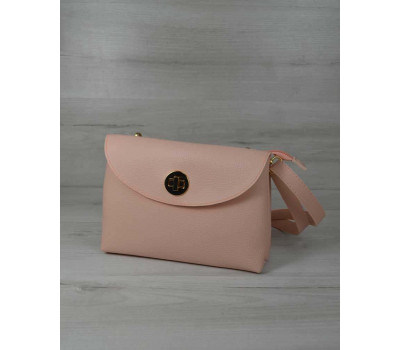 Клатч на два відділення пудрового кольору WeLassie