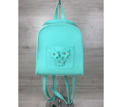 Рюкзак молодіжний Квіти м'ятного кольору WeLassie