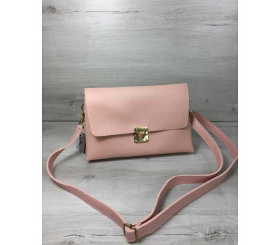 Женская сумка- клатч Келли пудрового цвета WeLassie