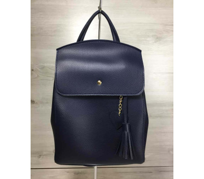 Молодіжний сумка-рюкзак Серце синього кольору WeLassie