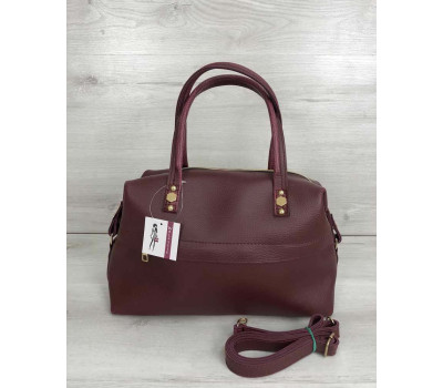 Жіноча сумка Ірен бордового кольору WeLassie