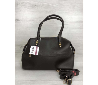 Жіноча сумка Ірен шоколадного кольору WeLassie