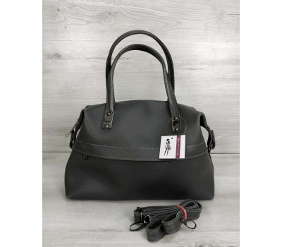 Жіноча сумка Ірен сірого кольору (нікель) WeLassie