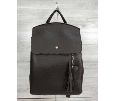 Молодіжний сумка-рюкзак Серце шоколадного кольору WeLassie