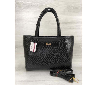 Жіноча сумка чорна кобра WeLassie