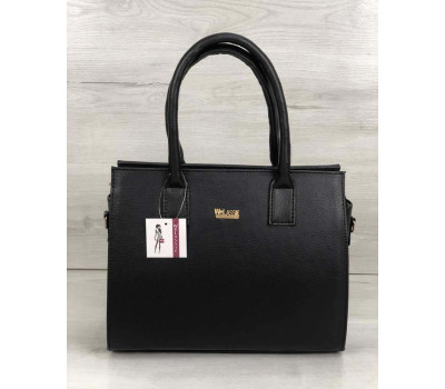 Каркасна жіноча сумка Селін чорного кольору WeLassie