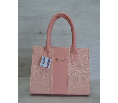 Каркасна жіноча сумка Селін кольору пудри WeLassie