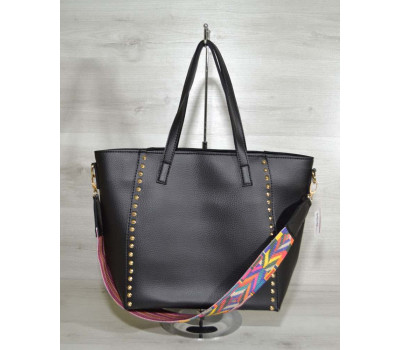 Сумка – яскравий ремінь чорного кольору WeLassie