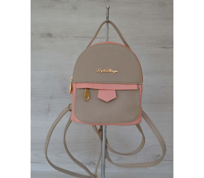 Маленький рюкзак пудрового кольору WeLassie