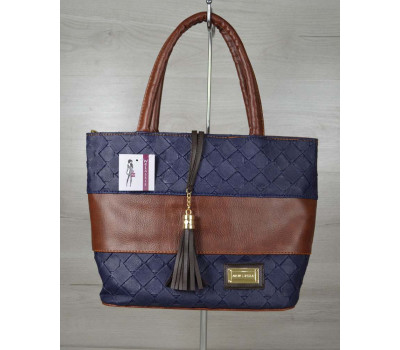 Комбінована сумка Пензлик «Синій кубик» WeLassie