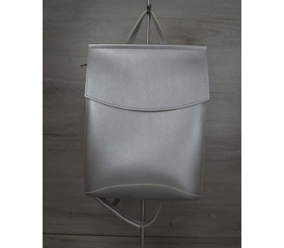 Молодіжний сумка-рюкзак срібного кольору (нікель) WeLassie