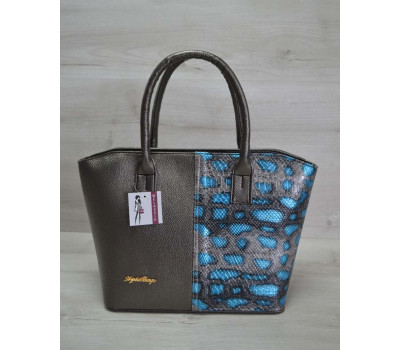 Стильна жіноча сумочка «Сьюзен» кавова WeLassie