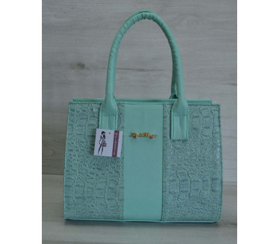 Каркасна жіноча сумка Селін кольору ментол WeLassie
