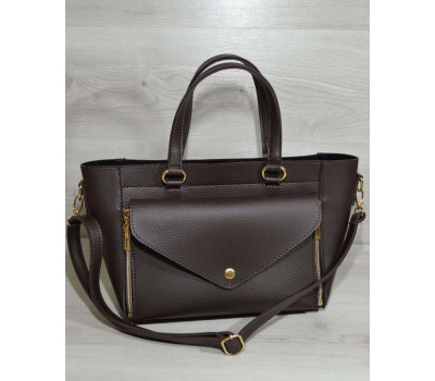 Сумка-клатч коричневого кольору WeLassie