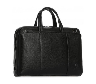 Містка ділова класична сумка чорна Royal Bag RB50111