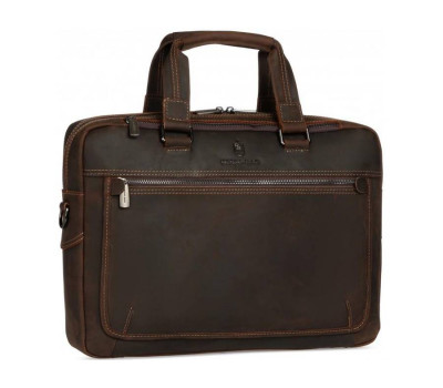 Сумка для ноутбука коричнева натуральна шкіра Royal Bag RB005R