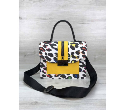 Жіноча сумка Daisy чорна з жовтим WeLassie