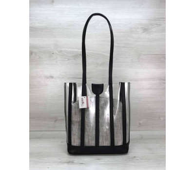 Сумка Ruby силіконова з сірою косметичкою WeLassie