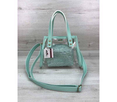 Маленька силіконова сумка Aster м'ятна WeLassie